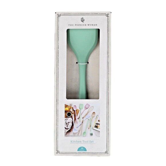 Pioneer Woman 10-Piece Silicone Cooking Utensils Set Multicolor New Home Gift - Picture 1 of 4